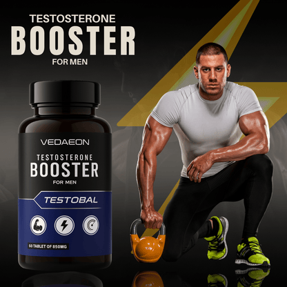 VEDAEON Testosterone Booster – 60 Tablets for Men’s Stamina, Hormonal Balance & Energy - Vedaeon