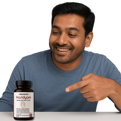VEDAEON Haridyam – 60 Heart Care Tablets for Healthy Blood Pressure and Control Cholesterol - Vedaeon